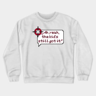 Resident Evil Carlos Oliveira Quote Pixel Art Crewneck Sweatshirt